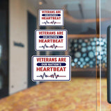 Classic Framed Plus Veterans Are Our Nation’s Heartbeat Door or Wall Sign | 2nd Amendment Protection