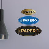 Signs ByLITA Oval Paper Sign - Laser-Engraved Lettering | Durable ABS Plastic | Vibrant Colors | Powerful Foam Tape