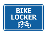 Signs ByLITA Classic Framed Bike Locker Wall or Door Sign