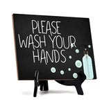 Signs ByLITA Please Wash Your Hands, Hygiene Sign, 6" x 8"