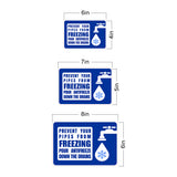 Classic Framed Plus Prevent Your Pipes From Freezing Pour Antifreeze Down The Drains Wall or Door Sign | RV Accessories
