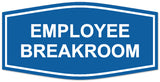 Signs ByLITA Fancy Employee Breakroom Sign - Laser-Engraved Lettering | Durable ABS Plastic | Vibrant Colors | Powerful Foam Tape