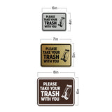 Signs ByLITA Classic Framed Please Take Your Trash With You Wall or Door Sign