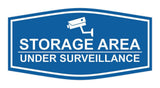 Signs ByLITA Fancy Storage Area Under Surveillance Sign Easy Installation Elegant Design Wall or Door Sign