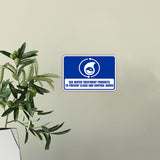 Classic Framed Plus Use Water Treatment Products To Prevent Clogs and Control Wall or Door Sign | RV Accessories