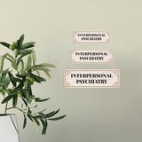 Standard Plus Interpersonal Psychiatry Door or Wall Sign | Office Signage