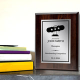 Skateboarding Customizable Wooden Award Plaque | Easel Mount Option | Achievement and Recognition Personalizable Plaques