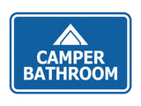 Signs ByLITA Classic Framed Camper Bathroom Wall or Door Sign