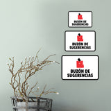 Classic Framed Plus Buzón de Sugerencias Door or Wall Sign | Spanish | Office Business Sign
