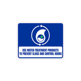 Classic Framed Plus Use Water Treatment Products To Prevent Clogs and Control Wall or Door Sign | RV Accessories