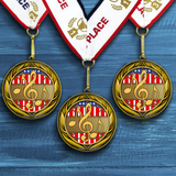 All Quality Music Wreath Design Medal - 1st, 2nd, 3rd Place