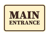 Signs ByLITA Classic Framed Main Entrance Wall or Door Sign