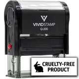 All Quality Cruelty-Free Product Self-Inking Rubber Stamp