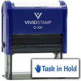 Vivid Stamp Task in Hold Self-Inking Rubber Stamps Teachers And Schools | Motivational Stamps For Children | Re-inkable Ink Pad