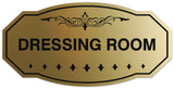 Signs ByLITA Victorian Dressing Room Wall or Door Sign - Laser-Engraved Lettering | Durable ABS Plastic | Vibrant Colors | Powerful Foam Tape
