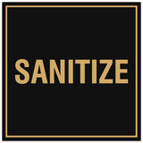 Signs ByLITA Square Sanitize Sign - Easy Installation | Durable Material