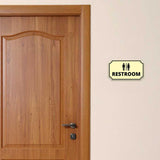 Notched Standard Restroom Wall or Door Sign | Warning/Safety/Reception