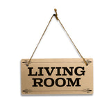 Signs ByLITA Home Room Signs 5x10 Hanging Plus Wall or Door Sign | Home Room Signage Décor