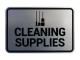 Signs ByLITA Classic Framed Cleaning Supplies Wall or Door Sign