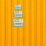 Classic Framed Plus Battery Disposal Please Use E-Waste Bin Door or Wall Sign | Waste Disposal Etiquette