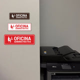 Standard Plus Oficina Administrativa Door or Wall Sign | Spanish | Office Business Sign