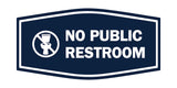 Signs ByLITA Fancy No Public Restroom Toilet Graphic Wall or Door Sign