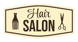 Signs ByLITA Fancy Hair Salon Easy Installation | Durable Construction | Barbers | Grooming and Styling | Hair Wall or Door Sign