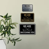 Signs ByLITA Classic Framed We Are Watching You Text and Graphic Surveillance Wall or Door Sign