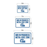 Classic Framed Plus MRI In Progress Metal-free Zone Door or Wall Sign | Medical Procedure Rooms Equipment