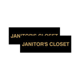 Basic Janitor's Closet Door/Wall Sign (Multipack)