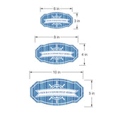 Victorian Custom plus Boat (Dusty Blue Wood) Door or Wall Sign | Easy Installation | Family & Business Signage