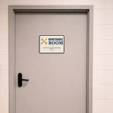 Classic Framed Plus Maintenance Room — Authorized Personnel Only — Wall or Door Sign | Specialist Room - Sign