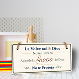 Spanish Inspirational Faith Phrases - 5 x 10" Hanging Signs