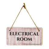 Rooms & Spaces | Rustic Red Wood 5 x 10" Hanging Signs