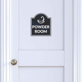 Powder Room' Headstone ? Wall/Door Restroom & Hygiene Sign