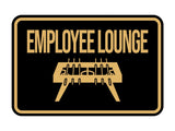 Classic Framed Employee Lounge Wall or Door Sign