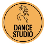 Circle Plus Dance studio Wall or Door Sign | Easy Installation | Business & Studio Signage