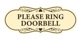 Signs ByLITA Designer Please Ring Doorbell Wall or Door Sign