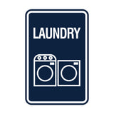 Signs ByLITA Portrait Round Laundry Wall or Door Sign