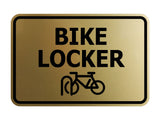 Signs ByLITA Classic Framed Bike Locker Wall or Door Sign