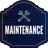Heritage Plus Maintenance Wall or Door Sign | Office Warning Signage
