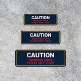 Standard Plus Caution Swinging Door Please Keep Clear Wall or Door Sign | Home & Office Décor