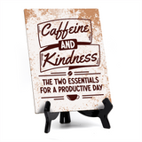 Coffee Lover's Table Sign with Acrylic Stand (6x8“) | Coffee Lovers | Office & Home Table Signs