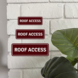 Standard Plus Roof Access Wall or Door Sign | Public Spaces Signage