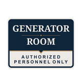 Classic Framed Plus Generator Room — Authorized Personnel Only — Wall or Door Sign | Specialist Room - Sign