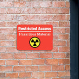 Classic Framed Plus Restricted Access - Hazardous Material Door or Wall Sign | Safety and Maintenance