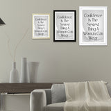 Designs ByLITA Confidence Is The Sexiest Thing A Woman Can Wear, Wall Print Art | Home Decor