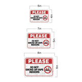 Classic Framed Plus Please Do Not Smoke Or Vape Indoors Door or Wall Sign | Public Notice Signs