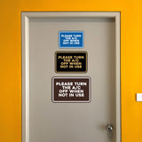 Signs ByLITA Classic Framed Please Turn the A/C Off When Not In Use Door or Wall Sign | Eco-Friendly Home Signs