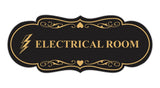 Designer Electrical Room (Lightning) Wall or Door Sign